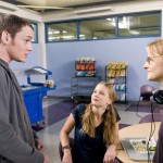 JODIE FOSTER directs ANTON YELCHIN and JENNIFER LAWRENCE in THE BEAVER.